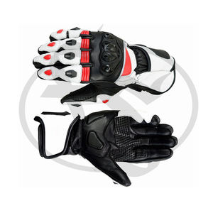Gants de motard en cuir, Logo personnalisé, pour course de moto, - Product Image 6