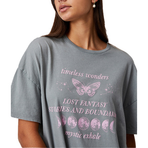 Camiseta 100% de algodón para niñas y estudiantes, Camiseta con estampado de pantalla y color atractivo, colección de verano - Product Image 2