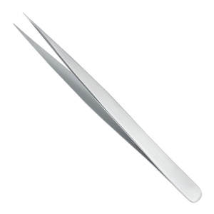 Pince à épiler pour cils en acier inoxydable de haute qualité, pointe droite et aiguisée, durable, réutilisable, option logo personnalisé, GEMSTONE Eyelash - Product Image 2