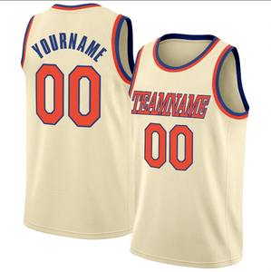 Maillot de basket-ball personnalisé noir or-rouge à col côtelé respirant avec nom et numéro personnalisés en twill cousu, taille plus - Product Image 2