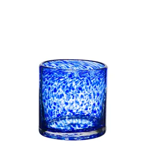 Samyo Mercury Glass Aqua Blue Speckled VotiveTealightキャンドルホルダー結婚式用センターピース家の装飾パーティー