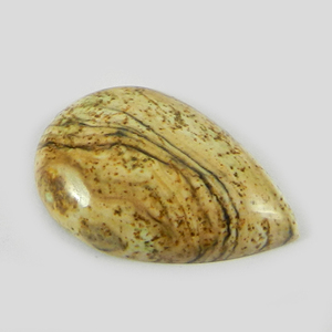 3.30 Gms ภาพแจสเปอร์17X26มม. ลูกแพร์ Cabochon อัญมณีหลวมสำหรับทำเครื่องประดับ - Product Image 1