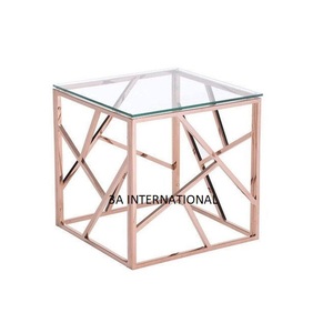 Table de salon Table de café plancher décoratif côté fil de fer Table basse meubles meubles en métal Table d'appoint multi-fonctionnelle - Product Image 1