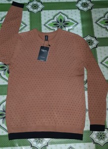 Suéter de cuello redondo de algodón para mujer con etiqueta de marca de buena calidad de nuevo diseño para suéter de mujer de Bangladesh - Product Image 2