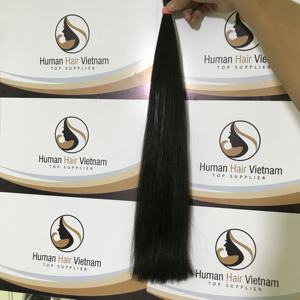 Super doble dibujado recto pelo humano paquetes de pelo más largo Ratio 90% negro y marrón Color Natural - Product Image 4