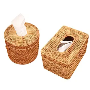 Guardanapo rattan recipiente caixa de tecidos rattan-caixa de rattan capa de tecido natural melhor preço/