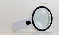 Loupe optique Double couche grossissement 30x, loupe optique à Double couche