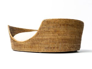 Handmade Woven Wicker Rattan Pet <b>Dog</b> Cat Sleeping House <b>Baskets</b> - Product Image 4