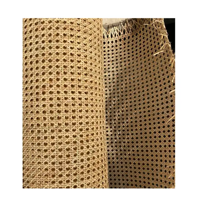 Manufacturer 1/2' Natural Rattan Cane Webbing Roll for Weaving