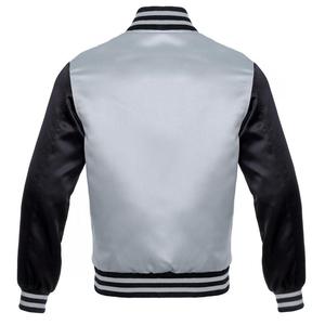 Chaqueta de béisbol para hombre, accesorio de seda clásica multicolor de dos tonos, satinado de alta calidad, servicio OEM, gran oferta de fábrica - Product Image 2
