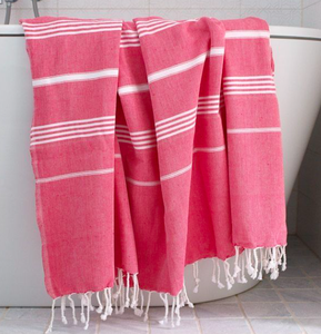 Serviette de hammam classique 100% coton turc Peshtemal Sultan rayé 90x180 cm serviette de plage absorbante à séchage rapide fabriquée en Turquie - Product Image 5