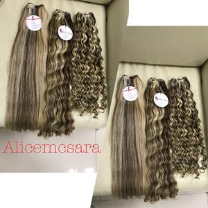 Distribuidores de cabello vietnamita, Piano de alta calidad, resalte, cabello humano rubio platino - Product Image 3