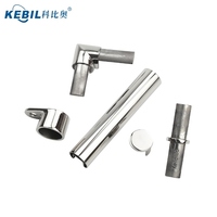 Tube fendu en acier inoxydable comme rampe supérieure pour balustrade en verre