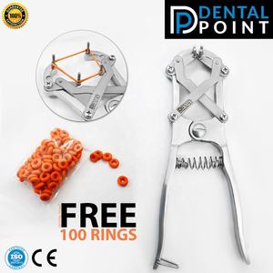 Pinza de Castración Dental, Aplicador de Anillos de Goma, Instrumento Veterinario, Calidad Alemana, 26 cm, 295 g, 100 - Product Image 3