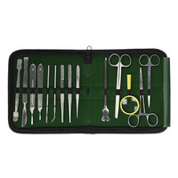 Kit de dissection manuel avancé en acier inoxydable de 39 pièces pour les étudiants en botanique, médecine vétérinaire, instruments chirurgicaux conformes aux normes ISO CE