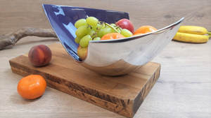 ชามเสิร์ฟอลูมิเนียมเคลือบขนาดใหญ่ดีไซน์ใหม่สำหรับเก็บผลไม้โลหะอย่างยั่งยืนสำหรับงานเลี้ยง - Product Image 2