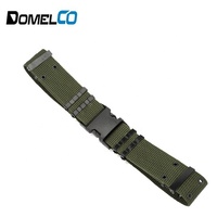 Ceinture de travail tactique haute visibilité noire pour homme Domelco, personnalisée, confortable, en sangle de nylon robuste 600D/1000D
