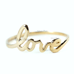 Joyería clásica india para fiesta de boda, anillo de compromiso inicial de oro sólido de 14 quilates, rosa amarilla, blanco, aniversario directo - Product Image 1