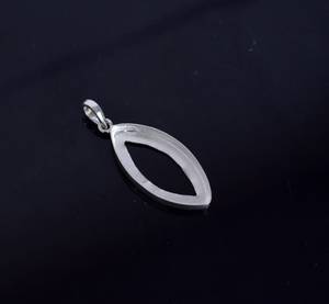 925 <b>Solid</b> <b>Silver</b> Pendant Bezel Cup Blank Setting 12X24 MM Marquise Shape Collet Charm Best Wholesaler Fine Jewelry Accessories - Product Image 2