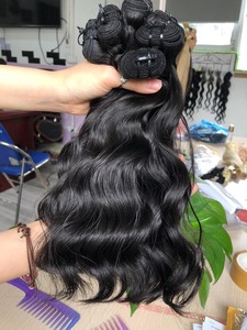 Cabello humano Natural de color negro, cabello Natural ondulado de alta calidad, estilo vietnamita - Product Image 3