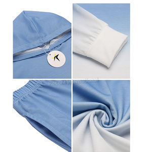 Sudaderas con logotipo personalizado para niños y niñas, ropa deportiva para trotar, conjuntos de Sudadera con capucha para niños, chándal de jersey liso - Product Image 5