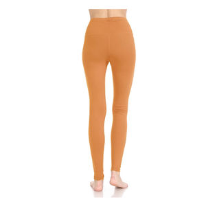 Mallas térmicas de invierno con forro polar para mujer, pantalones gruesos de cintura alta cálidos para yoga con bolsillos laterales para clima frío y fitness - Product Image 3