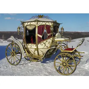 Royal Princess Wedding Pumpkin Horse Carriage Lovely Wedding Pumpkin Horse Drawn Carriage Fairytale Wedding Cinderella Carriage