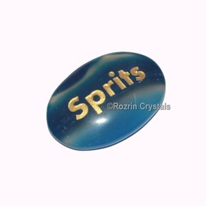 Get Online Blue Onyx Engraved <b>Spirit</b> Word Healing Stone : Blue Onyx Engraved <b>Spirit</b> Word Healing Stone For Sale - Product Image 1