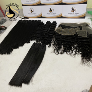 มัดผมคนแท้สำหรับต่อผมคนบราซิลเลียนเกรด12A ผมคนไม่ผ่านการทำสารเคมีผมคนเวียดนาม - Product Image 5