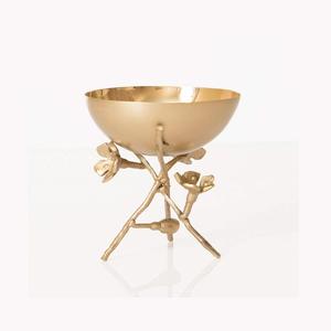 Brûleur d'encens en laiton de conception de feuille couleur noir et or Brûleur Dukhoon Taille personnalisée Brûleur d'encens Bakhoor de forme ronde - Product Image 4