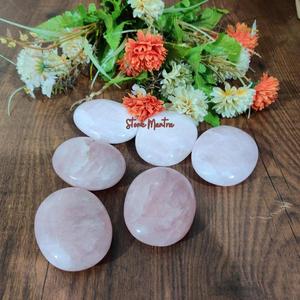 Quartz naturel pierre de palmier | rose quartz cristal de palme pierre | Pierre de quartz rose - Product Image 3