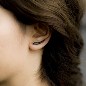 Point Forme Boucle D'oreille Boucle D'oreille Turc En Gros 925 Bijoux en Argent Sterling - Product Image 2