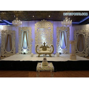 กรอบรูปแต่งงานสีขาวสำหรับฉากหลังเวทีหรูหราภาษาอังกฤษงานแต่งงานฉากหลังเวทีกรอบเอเชียงานแต่งงานกรอบสีขาวฉากหลัง - Product Image 1