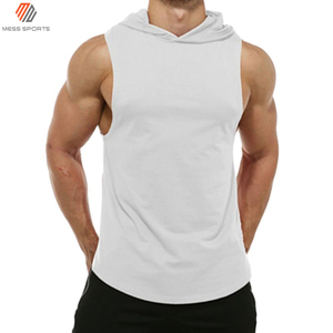 Nueva Camiseta Deportiva con Capucha para Hombre MESS SPORTS 2024, Ecológica, Transpirable, para Fisicoculturismo, Material de Poliéster/Algodón, Color Sólido - Product Image 2