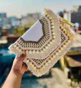 Banjara กระเป๋าโท้ทสไตล์ Boho ของผู้หญิงทำด้วยมือทนทานสำหรับเด็กผู้หญิงของขวัญแบบดั้งเดิม - Product Image 4