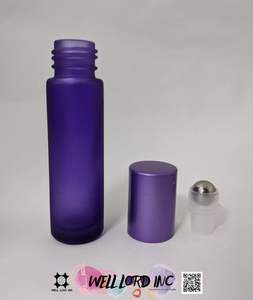 Botella de vidrio vacía con forma de cilindro de 10ml con tapa de corona para embalaje de fragancia y aceite - Product Image 4