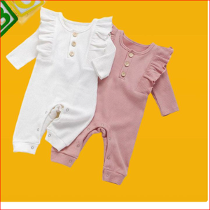 Mamelucos de punto de algodón orgánico 100%, ropa personalizada para recién nacidos, ropa de bebé certificada GOTS, proveedores indios - Product Image 3