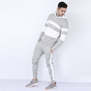 Wholesale Lightweight Embroidery <b>Plain</b> <b>Tracksuits</b> Men 100% Cotton Unisex Joggiing <b>Tracksuit</b> - Product Image 3