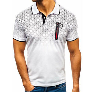 Polo de manga corta para hombre, camiseta lisa, blusa informal de Golf para verano, nuevo estilo - Product Image 3