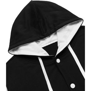 Chaqueta Bomber Varsity de Invierno Personalizada para Hombre y Mujer, Transpirable, con Botones Cubiertos, de Lana/Poliéster, para la Escuela - Product Image 4