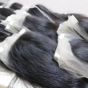 Vietnam Export Products 13X4 Frontal Lace Closure color human hair bundles Vietnamese raw hair