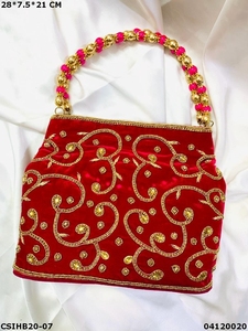 Sac à main ethnique de créateur exclusif Craftstages International 28*7.5*21 CM Fabriqué en Inde - Product Image 4
