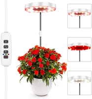 Lampu Tanam LED Spektrum Penuh 7Magic DC5V USB dengan Timer 10W 15W Lampu Phyto Jepit Meja untuk Kotak Tanam Tanaman Bunga