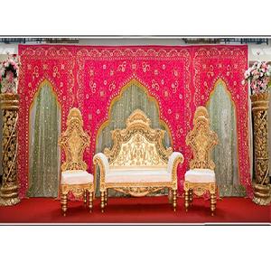 Fondo de Arco para Bodas, Decoración para Bodas Indias, Fondos para Mehndi y Sangeet, Majestuoso Fondo de Escenario para Bodas Indias - Product Image 1