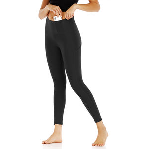Pantalon de Yoga athlétique en Nylon taille haute pour femmes beurre doux ODM Gym Fitness Leggings d'entraînement séchage rapide sans couture Spandex matériel - Product Image 1