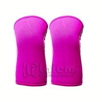 Genouillères de compression en néoprène flexibles de 7mm pour musculation Fitness haltérophilie exercice sport coude genouillères