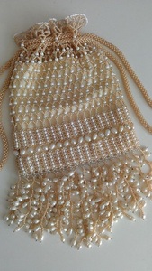 ELEGANT--POTLI-BAG-ON--WITH--FULL de PEARLS-ZARDOZI--WORK, ON--BAGS---FOR---PARTY y boda, 2021 - Product Image 2