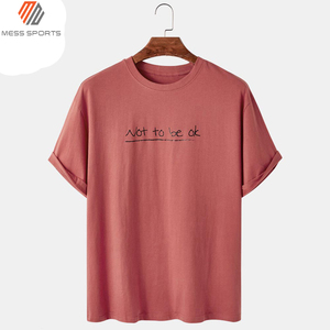 Camiseta de Hombre de la Mejor Calidad OEM, 100% Algodón, 220 g/m², Impresión de Logotipo Personalizado de Alta Calidad, Camiseta de Algodón Grueso - Product Image 2