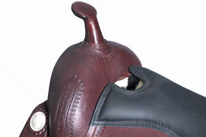 Ensemble de selles de cheval de course de baril en cuir véritable de qualité supérieure Plusieurs tailles 14 "18" Variété de couleurs disponibles - Product Image 5