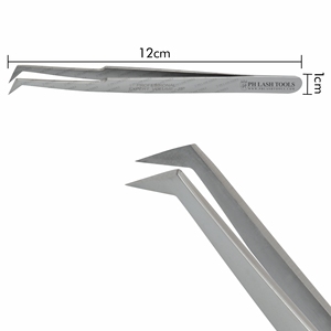 Xyj — pince à épiler de Type L pour Extension de cils en acier inoxydable, pince à épiler, personnalisé, applicateur, étiquette privée - Product Image 5